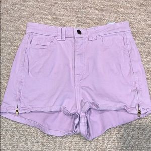 High Waisted Lavender American Apparel Shorts